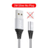 2M Silver NO Plug